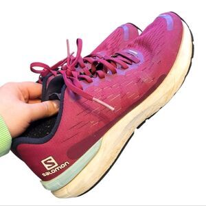 Salomon Women's Pink Sonic 3 Balance Road Running Shoes Size US 9.5